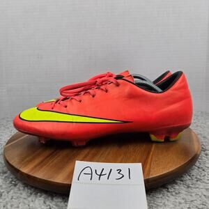 Nike Mens 12 Mercurial Victory V FG Punch Volt Athletic Soccer Cleat 651632-690